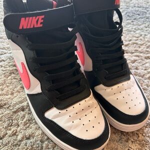 Nike Black and Pink Sneakers